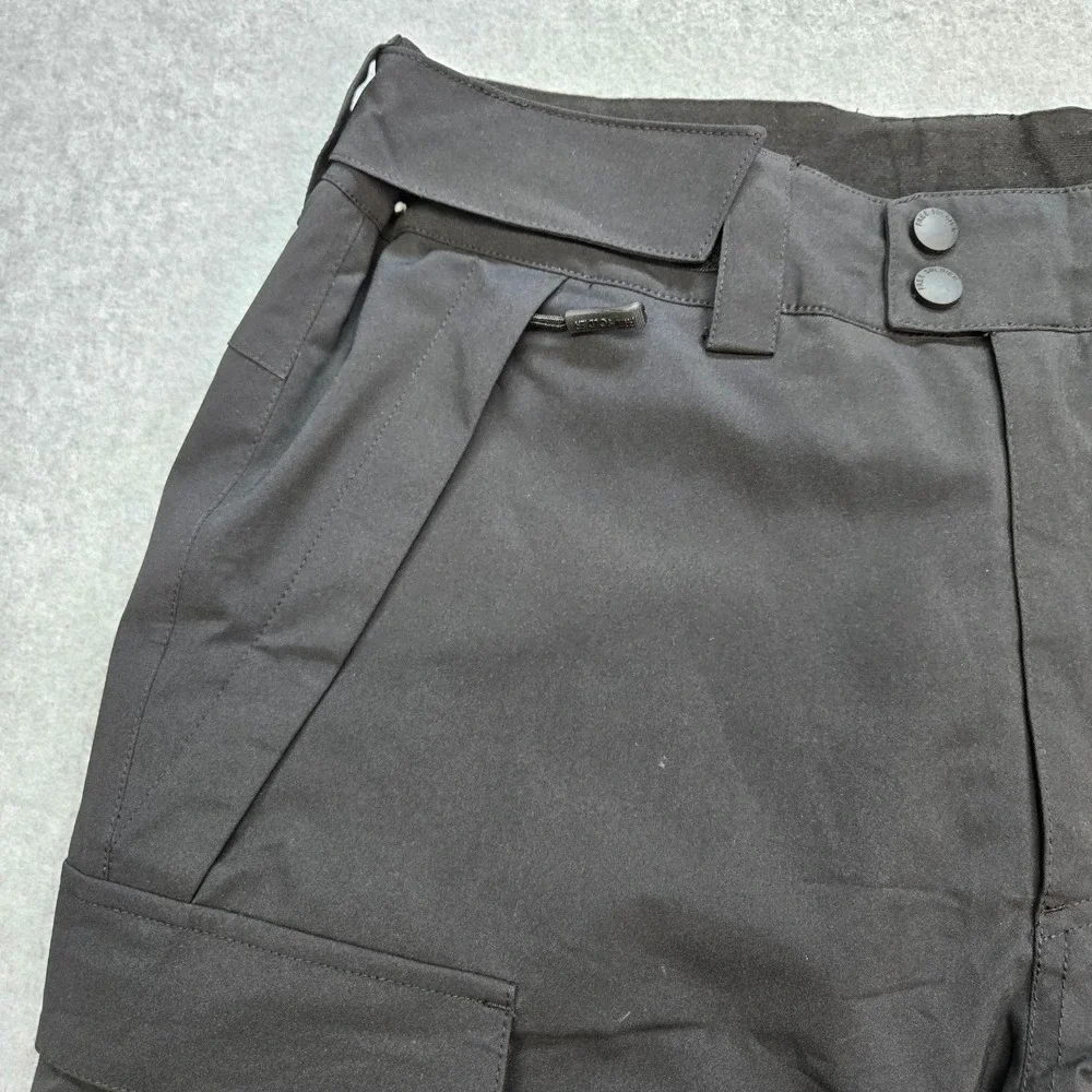Free Soldier Snow Pants Mens Small Black Insulated Lined Ski Cargo Pockets